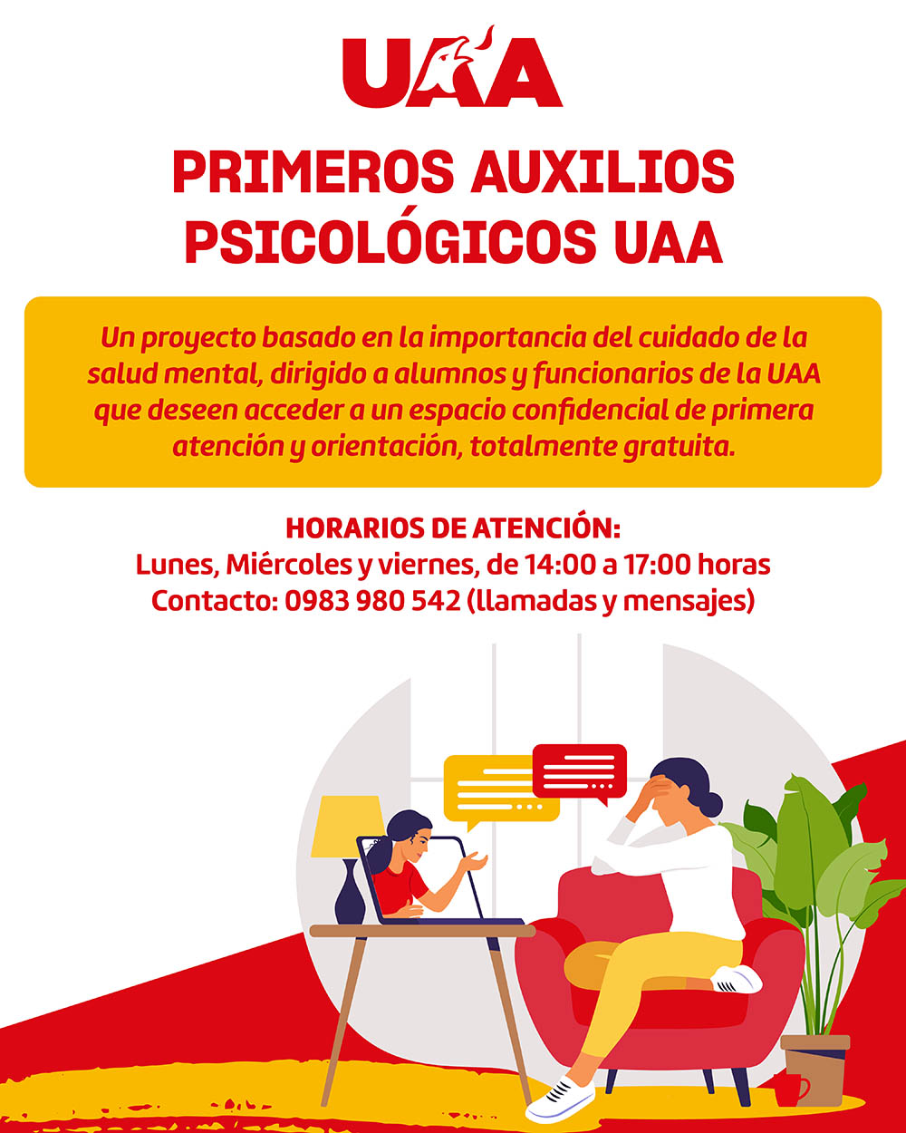 Atenci&oacute;n psicol&oacute;gica UAA