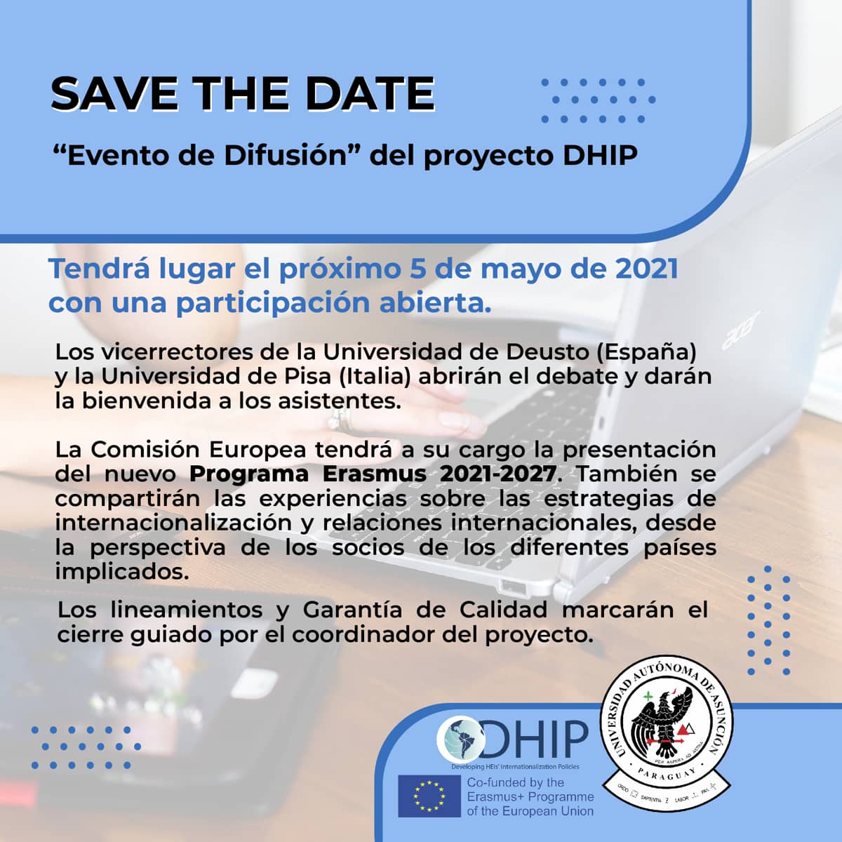 "Evento de Difusión" del Proyecto DHIP.
