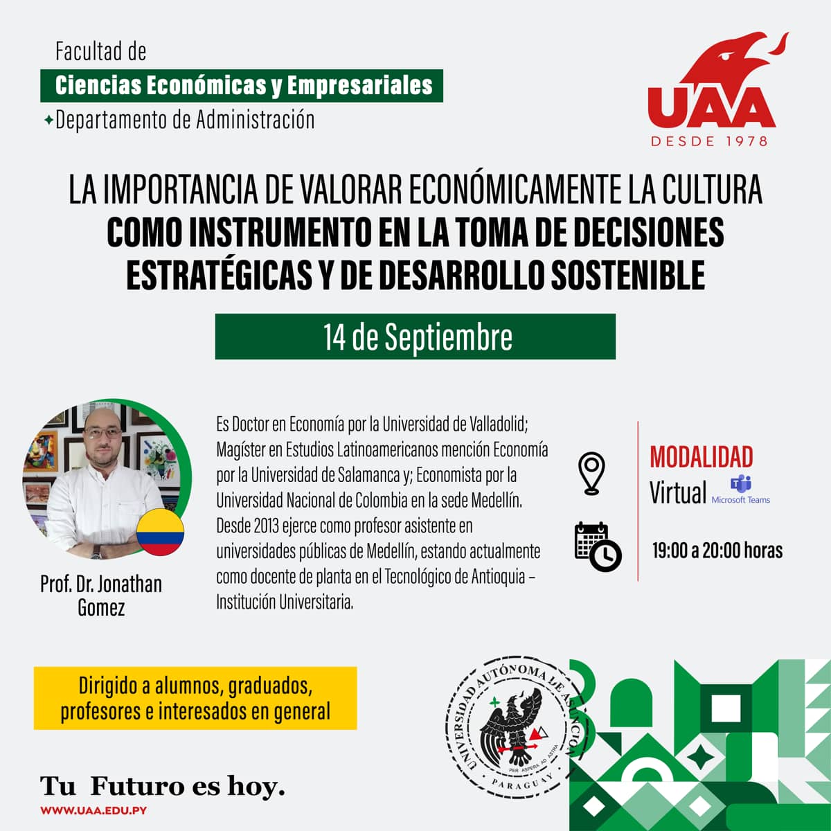 Profesor Jonathan Gomez