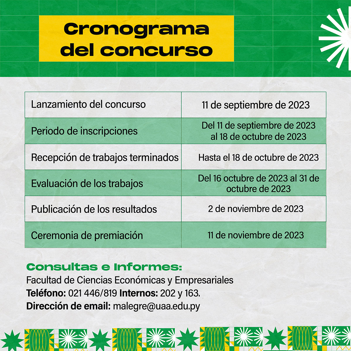 FACEYE Investiga Cronograma