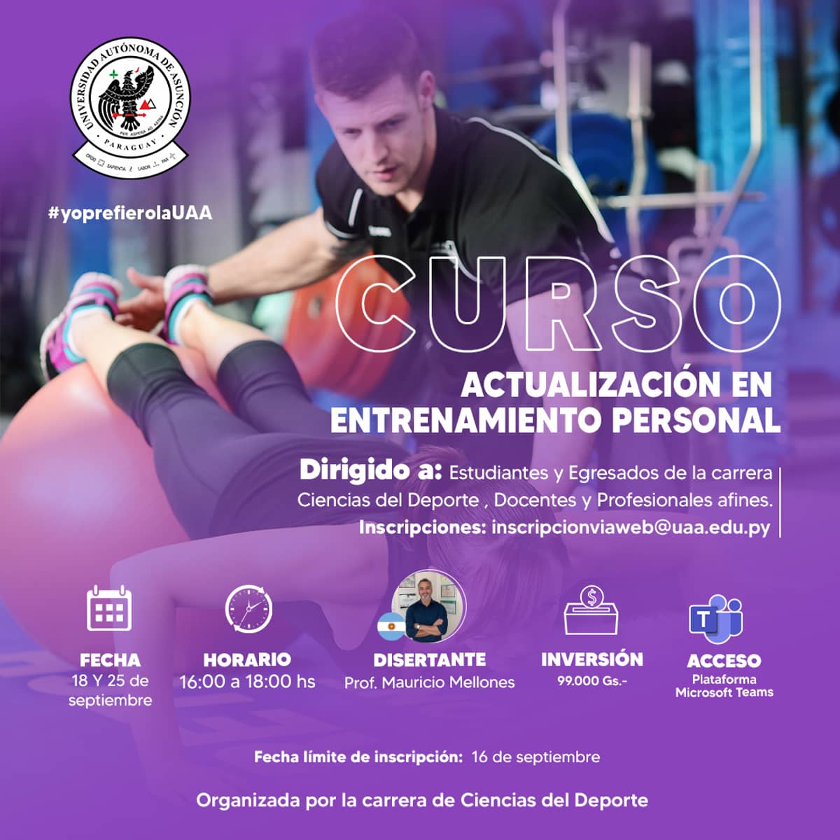 Actualización en Entrenamiento Personal